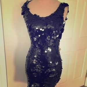 Sequin black dress